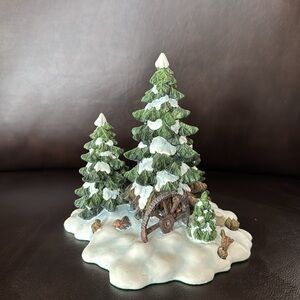 NWT Dept 56. Wagon wheel Pine Grove